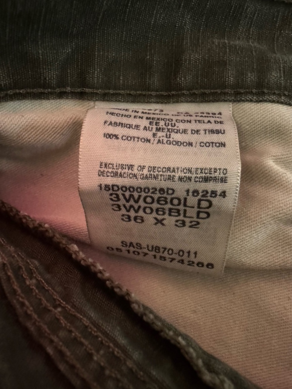 WRANGLER® RIGGS WORKWEAR® Ripstop Ranger Cargo Pant 36x 32(actual 36x30.5) green - Picture 7 of 7